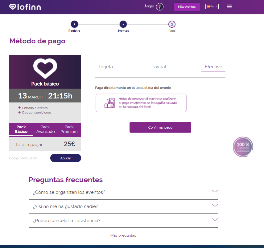 Lofinn Checkout Página Citas Lofinn Confirmar Pago