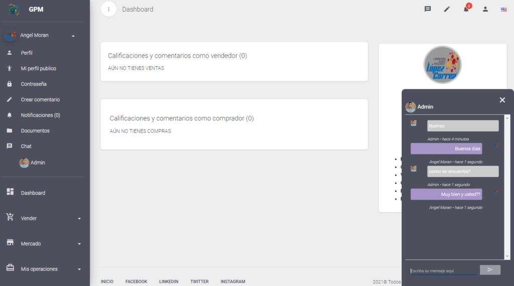 GPM Chat Portafolio E-commerce GPM Chat